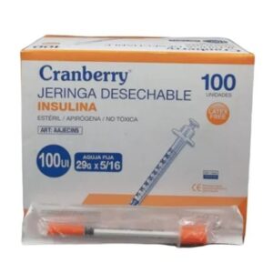 JERINGA INSULINA 100UI X UND