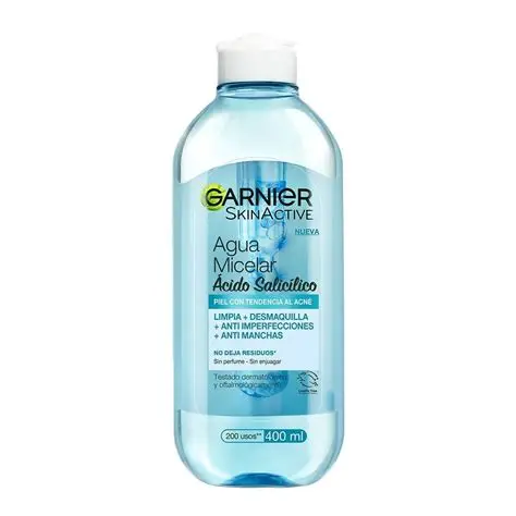 GARNIER AGUA MICELAR ACIDO SALICILICO 400 ML