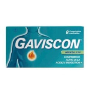 GAVISCON COMPR MENTA X 8 UNID