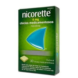 NICORETTE CHICLES DE NICOTINA 4MG X 30 GOMAS MASTICABLES