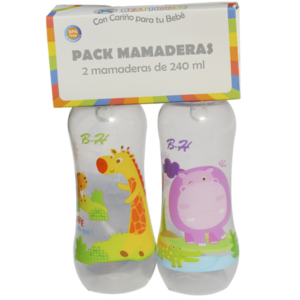 MAMADERAS 240ML PACK X 2 UNIDAD