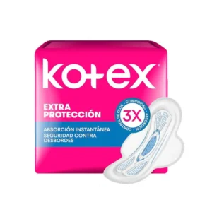 KOTEX EXTRA PROTECCION TOALLAS HIGIENICAS CON ALAS 8 UNI.