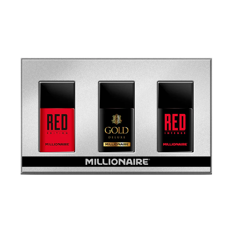 MILLIONAIRE X 3 UNIDADES RED+GOLD+ RED INT 30ML