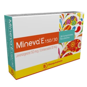 MINEVA-E [150/30] X 28 COMPRIMIDOS RECUBIERTOS