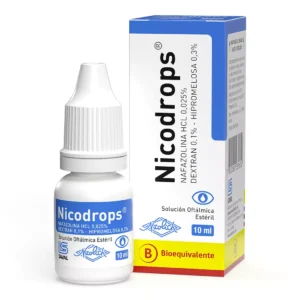 NICODROPS SOL OFTALMICA 10ML.