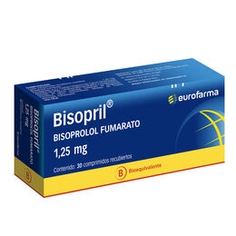BISOPRIL 1,25MG 30 COMP. (BISOPROLOL)