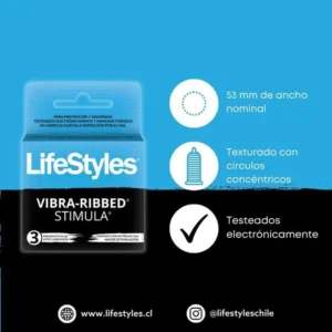 LIFESTYLES STIMULA 3 UNI. PRESERVATIVO