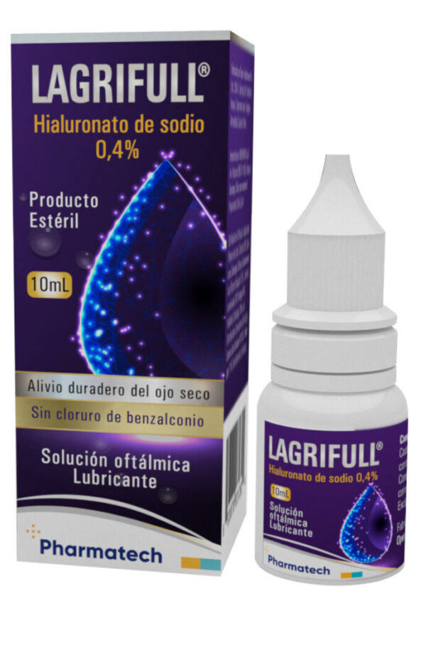 LAGRIFULL SOL OFT 0.4% X 10 ML (HIALURONATO DE SODIO)