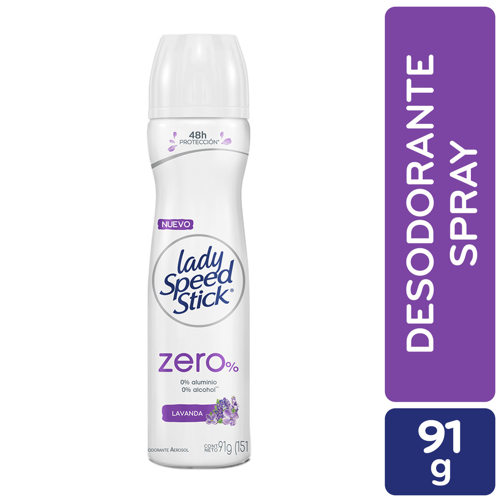 LADY SPEED STICK DESODORANTE SPRAY ZERO LAVANDA X 150ML