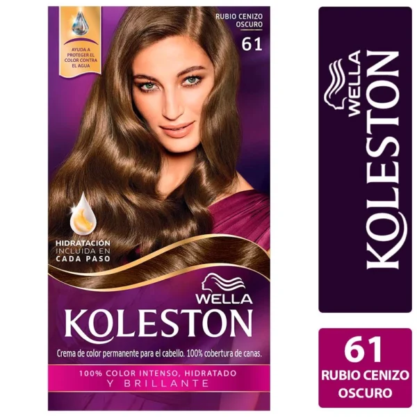 KOLESTON TINTE #61 RUBIO CENIZA X 50 G