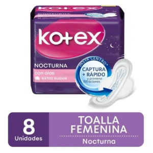 KOTEX NOCTURNA CON ALAS X 8 U