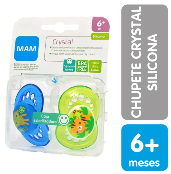 MAM CHUPETE SILICIONA 6+ X 2 UNID