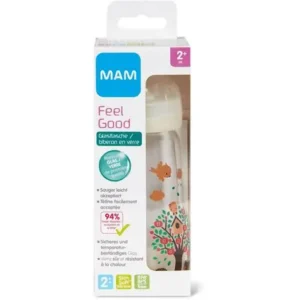 MAM FEEL GOOD 260ML VIDRIO 2+MESES