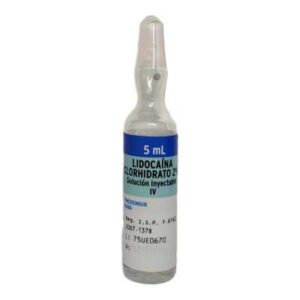LIDOCAINA CLORHIDRATO AMPOLLA 2% 5ML