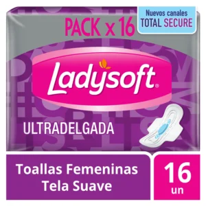 LADYSOFT TOALLA MORADA 16 UND