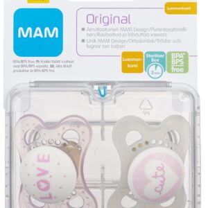 MAM CHUPETE ENTRETENCIÓN PERFECT 0-6 MESES SILICONA X 2 UND