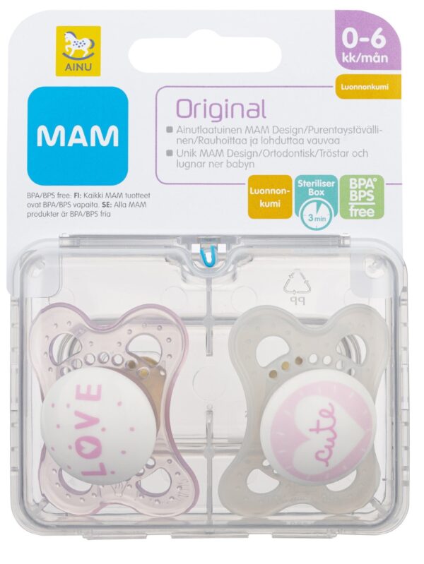 MAM CHUPETE ENTRETENCIÓN PERFECT 0-6 MESES SILICONA X 2 UND