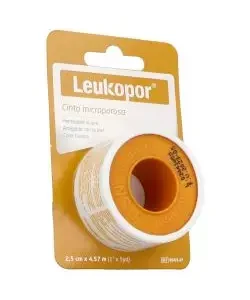 LEUKOPOR CINTA MICROPOROSA PERMEABLE 2.5CM X 4.57M X UND