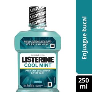 LISTERINE COOL MINT ENJUAGUE BUCAL FRESCURA SUAVE 250ML