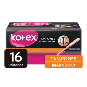KOTEX TAMPONES CON APLICADOR SUPER X 16 UND