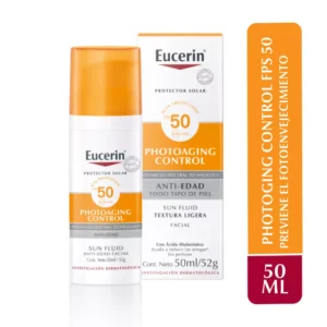 EUCERIN SUN FPS 50 FACE FLUIDO ANTIEDAD MEDIO X 50 ML