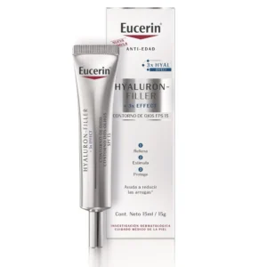 EUCERIN HYALURON FILLER + 3X EFFECT CONTORNO DE OJOS FPS15 15ML
