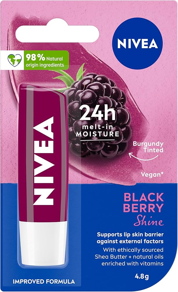 NIVEA LIP CARE BLACKBERRY X 4.8 GR