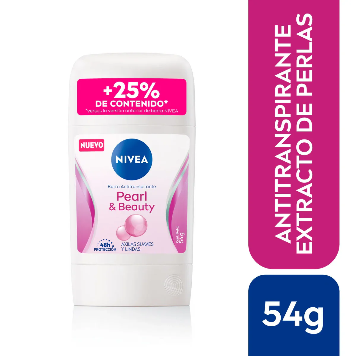 NIVEA DEO MUJER BARRA PEARL & BEAUTY 54G