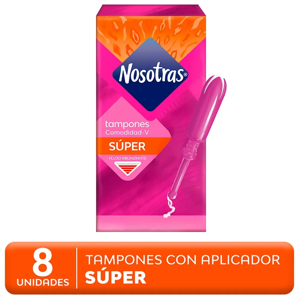 NOSOTRAS TAMPONES SUPER X 8UNID