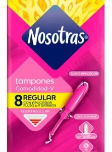 NOSOTRAS TAMPONES REGULAR C/APLICADOR X 8 UND