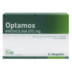 OPTAMOX 875 MG X 14 COM. (AMOXICILINA)