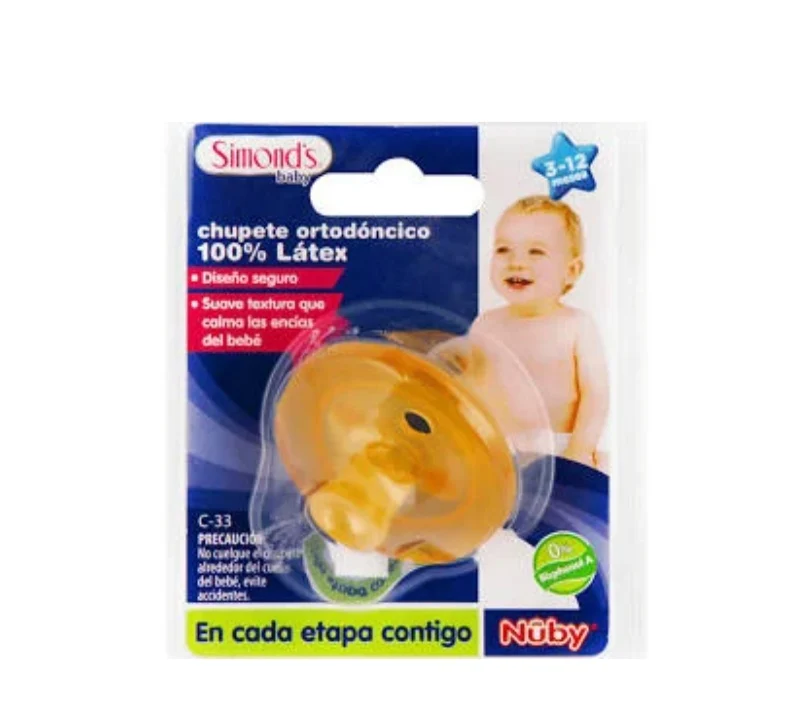 SIMONDS NUBY CHUPETE ORTODONCICO 100% LATEX