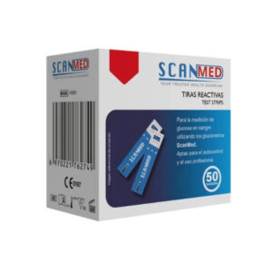 SCANMED TIRAS REACTIVAS DE GLUCOSA EN SANGRE 50 UND