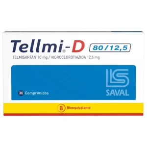 TELLMI-D 80/12.5MG 30 COMP. (TELMISARTAN/HIDROCLOROTIAZIDA)