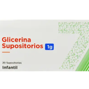SUPOSITORIOS DE GLICERINA INFANTIL 1 G X 20 UND