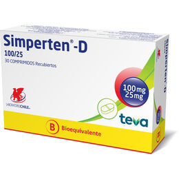 SIMPERTEN-D 100/25MG X 30 COM. (LOSARTAN/HIDROCLOROTIAZIDA).