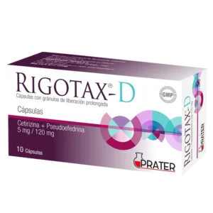 RIGOTAX D 10 CAP. (CETIRIZINA/PSEUDOEFEDRINA)