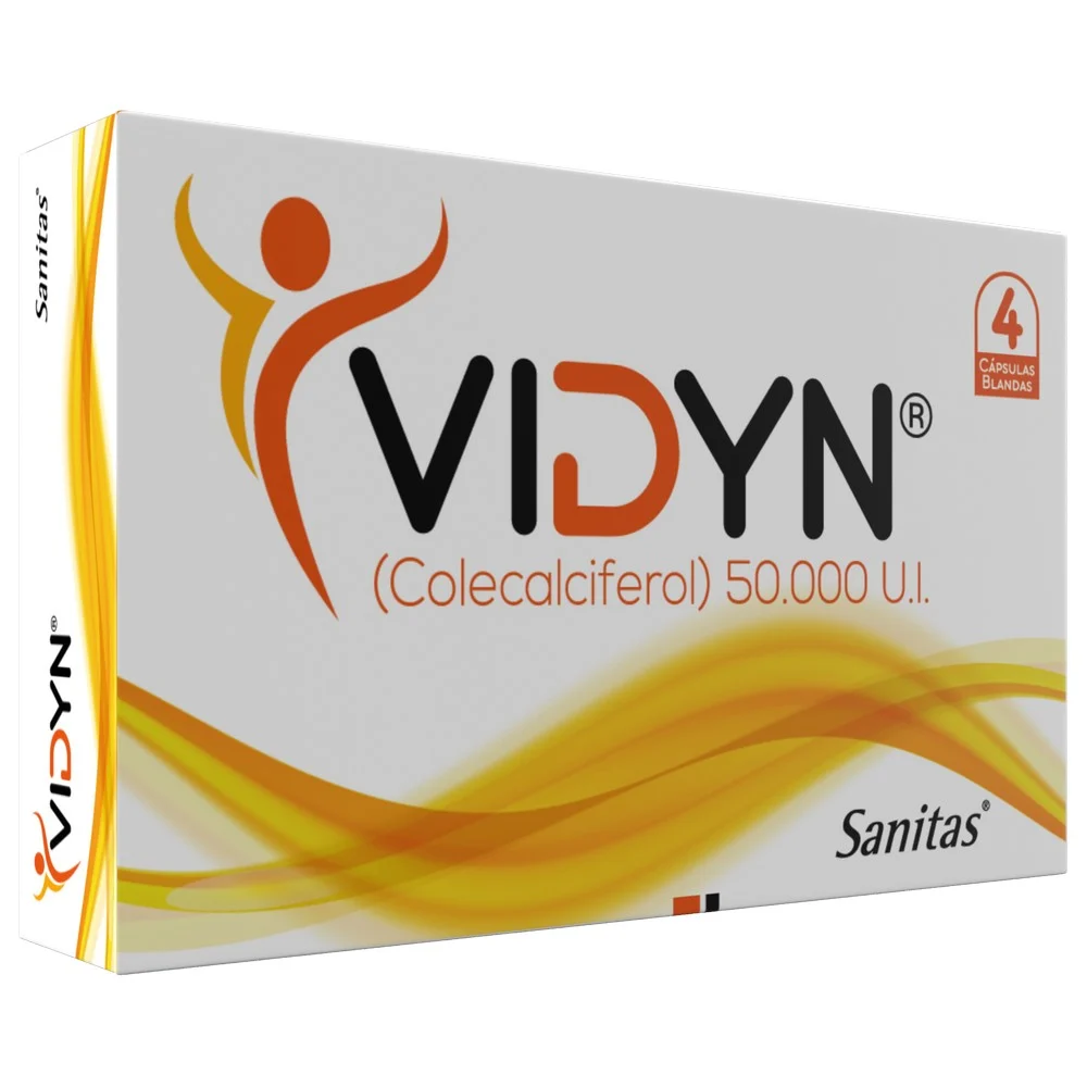 VIDYN 50000 UI 4 CAPSULAS (VITAMINA D)