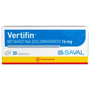 VERTIFIN BETAHISTINA DICLORHIDRATO 16MG X 30 COM