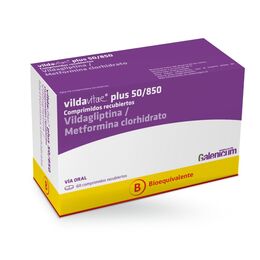 VILDAVITAE PLUS 50/850MG (VILDAGLIPTINA/METFORMINA) 60 COM.