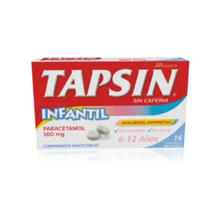 TAPSIN INFANTIL 160MG 16 COMP. (PARACETAMOL)