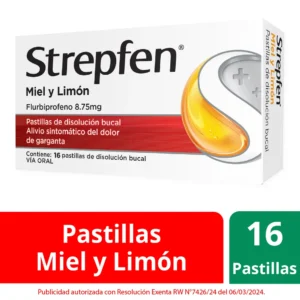 STREPFEN MIEL LIMON FLURBIPROFENO 8.75MG X 16 COM