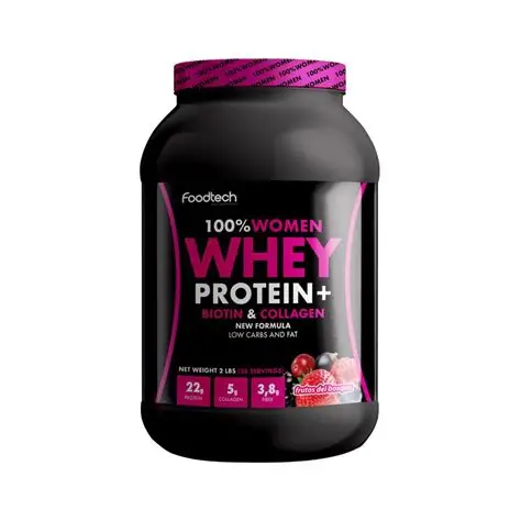 PROTEIN WHEY 100% WOMEN BIOTINA & COLAGENO FRUTOS DEL BOSQUE 907G