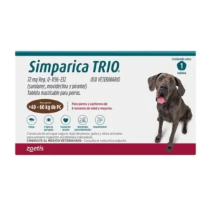 SIMPARICA TRIO 40 A 60 KG 1 COMP.