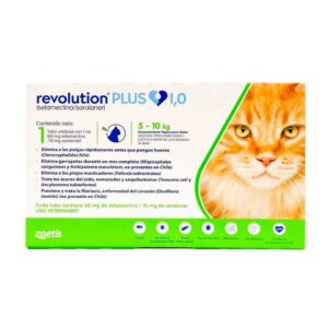 REVOLUTION PLUS GATOS 1ML 5 A 10 KG 1 PIPETA