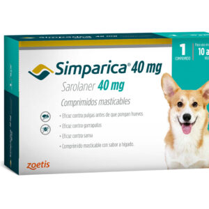 SIMPARICA 40MG 10-20KG 1 COMP. (VETER.)