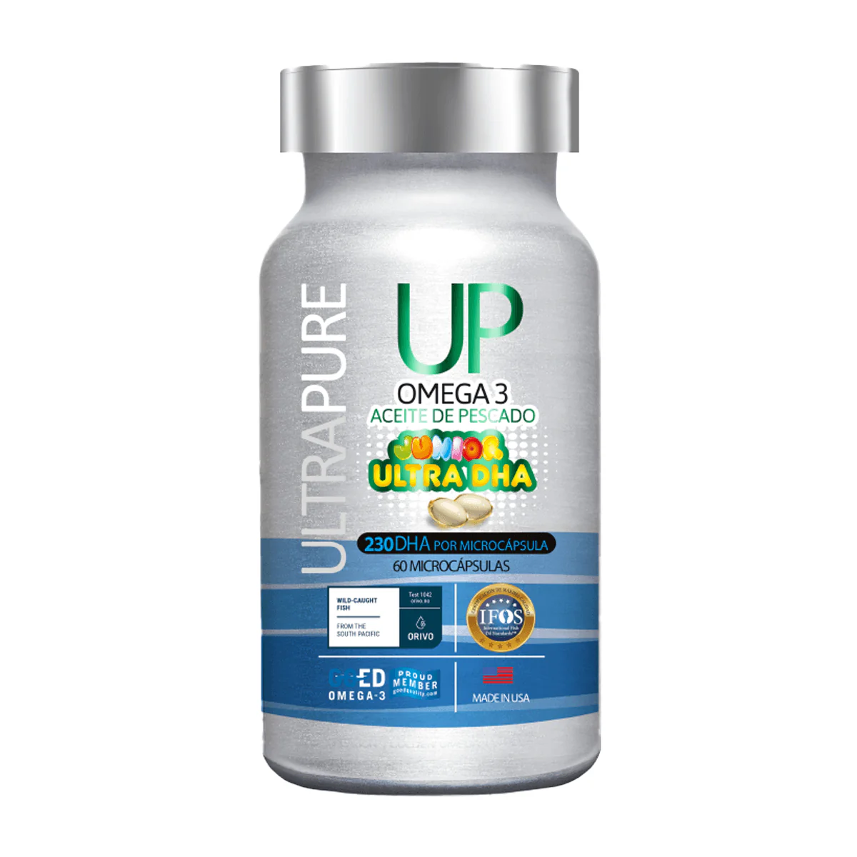 UP JUNIOR ULTRA DHA OMEGA 3 60 CAP.