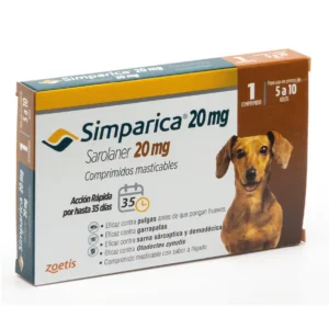 SIMPARICA 20MG 5-10KG 1 COMP. (VETER)