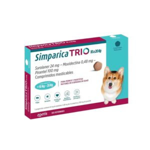 SIMPARICA TRIO 10 A 20 KG X 3 COM.
