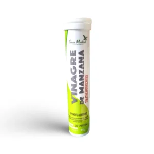 VINAGRE DE MANZANA X 20 TABLETAS EFERVECESTES SABOR MANZANA